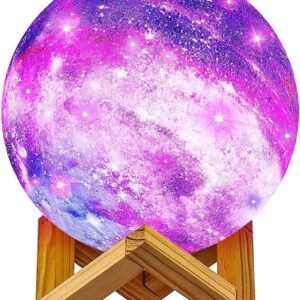 Moon Lamp Galaxy Lamp 5.9 inch 16 Colors LED 3D Moon Lithe, Remote & Touch Control Lava Lamp Moon Night Lithe Gifts for Girls Boys Kids Women Birthday