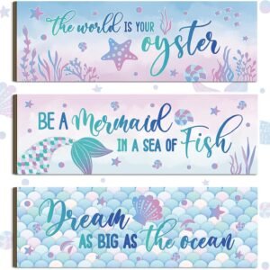 3 Pieces Mermaid Decor...