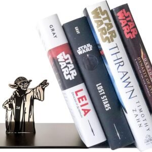 LAIX Star Wars Yoda Force Metal Bookend, Black, 1 piece