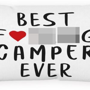 Sufamb Camper RV Decorations, Best Camper Love Gifts Throw Pillow Covers Decor for RV Camping Bedroom,12” x 20” Elated Camper Gifts Pillow case