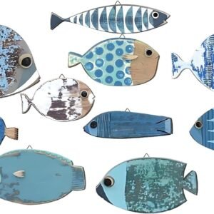 10 Pcs Fish Wall Decor...