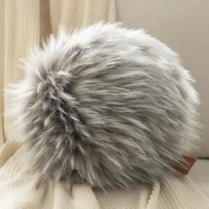 Ashler Plush Round Pillows,...