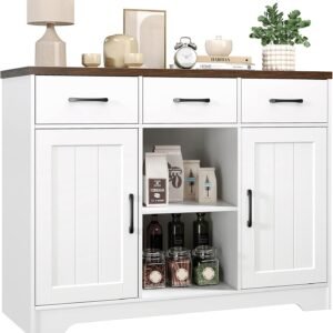 Coffee Bar Cabinet Farmhouse...