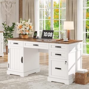 Executive Desk with Drawers,...