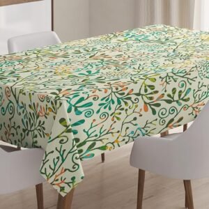 Lunarable Cream Tablecloth,...