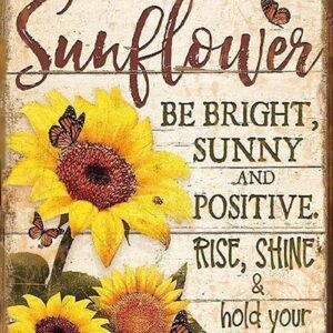 Tin Sign Advice From A Sunflowers Wall Art Room Home Decor Art Home Bar Home Decoration Garage Sign Ready To Hang Best Gift Retro Tin Sign 12×8 Inches