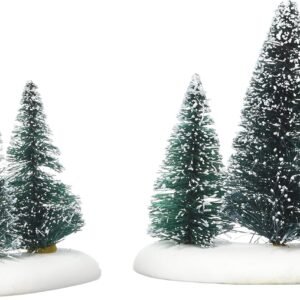 Department 56 Accessories for Villages Sisal Tree Groves Accessory Figurine (Set of 2), 3.82 Inch