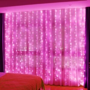 HXWEIYE 300LED Pink Fairy...