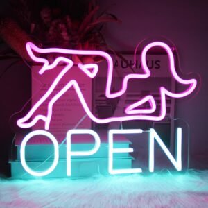 Open Neon Sign Bar LED...