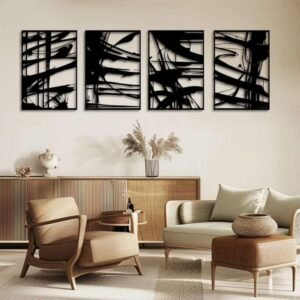 4 Pack Metal Wall Art...