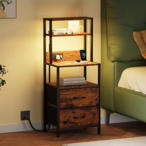 Furnulem Tall Nightstand...