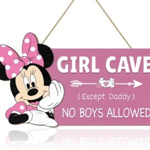 Girl Cave Sign Wooden...