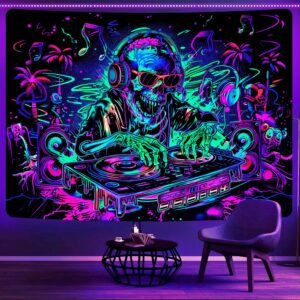 Uspring Blacklight Skull...